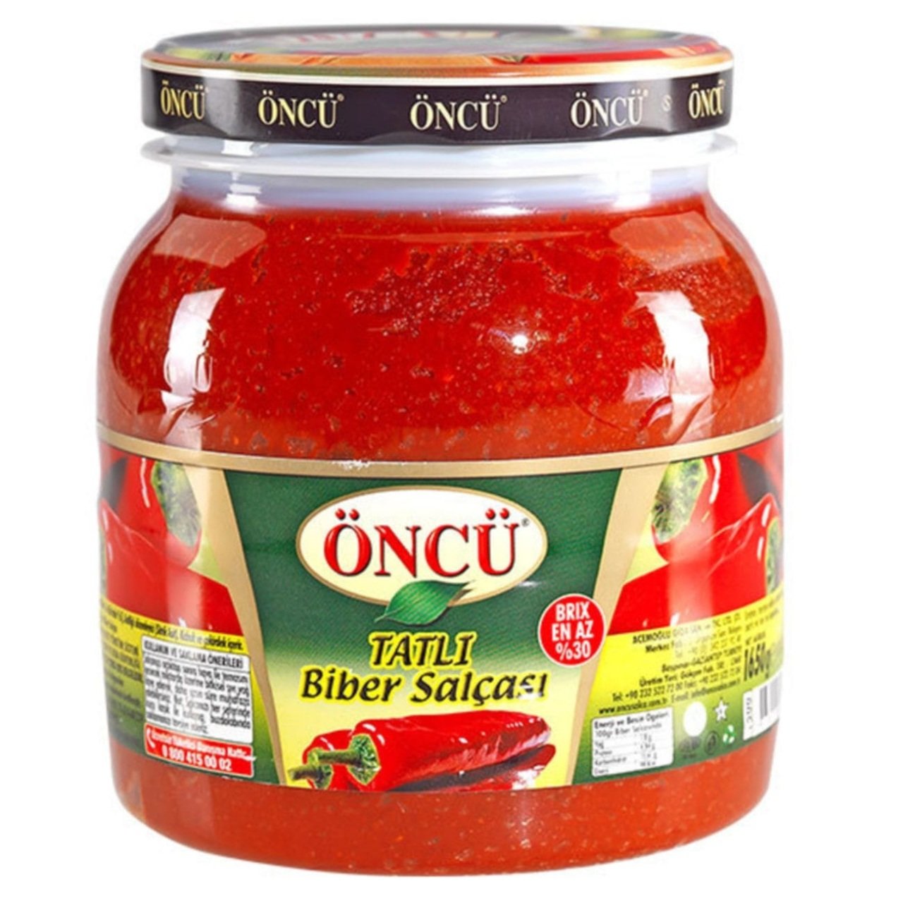 Öncü Tatlı Biber Salçası 1650 gr